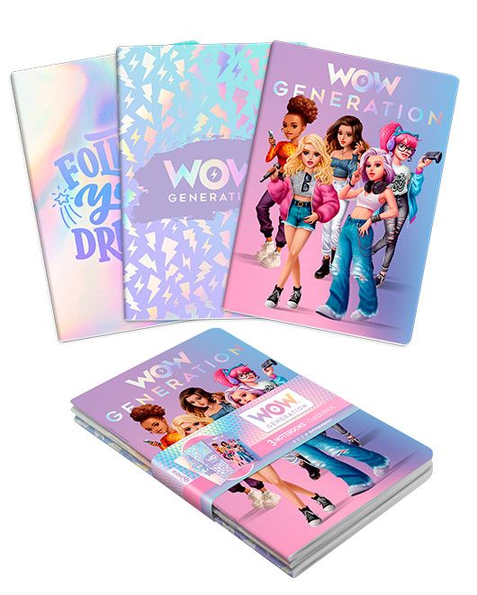 107326 PACK 3 LIBRETAS WOW GENERATION