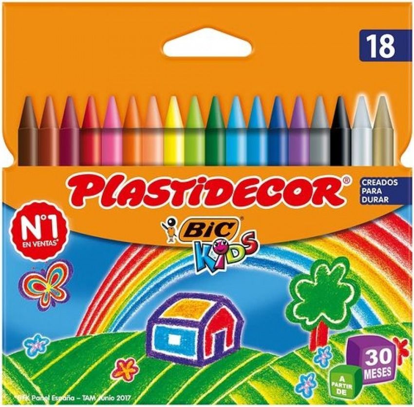 13763 PLASTIDECOR 18 COLORES