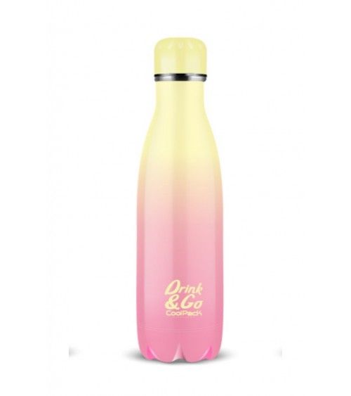 105584 10 BOTELLA TERMICA COLOR DEGRADADO ROSA COOLPACK