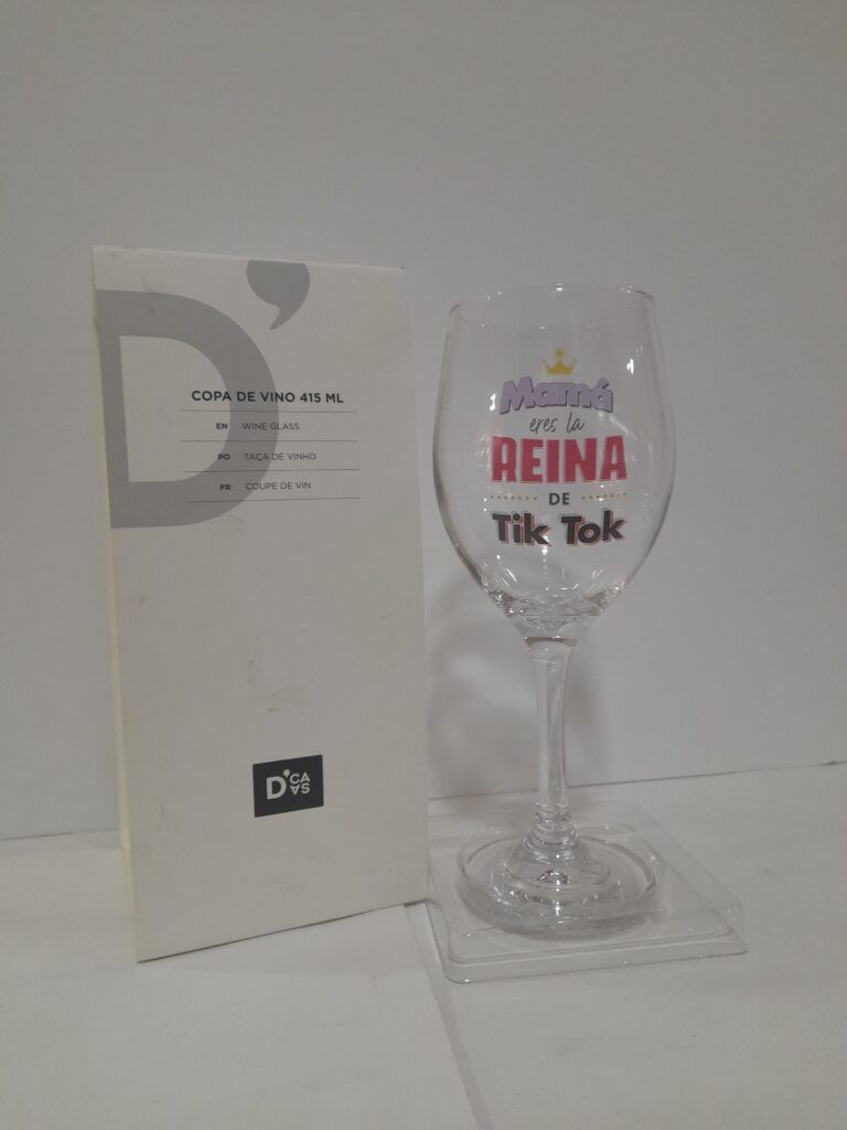 105644 COPA VINO MAMÁ MENSAJE D´CASA