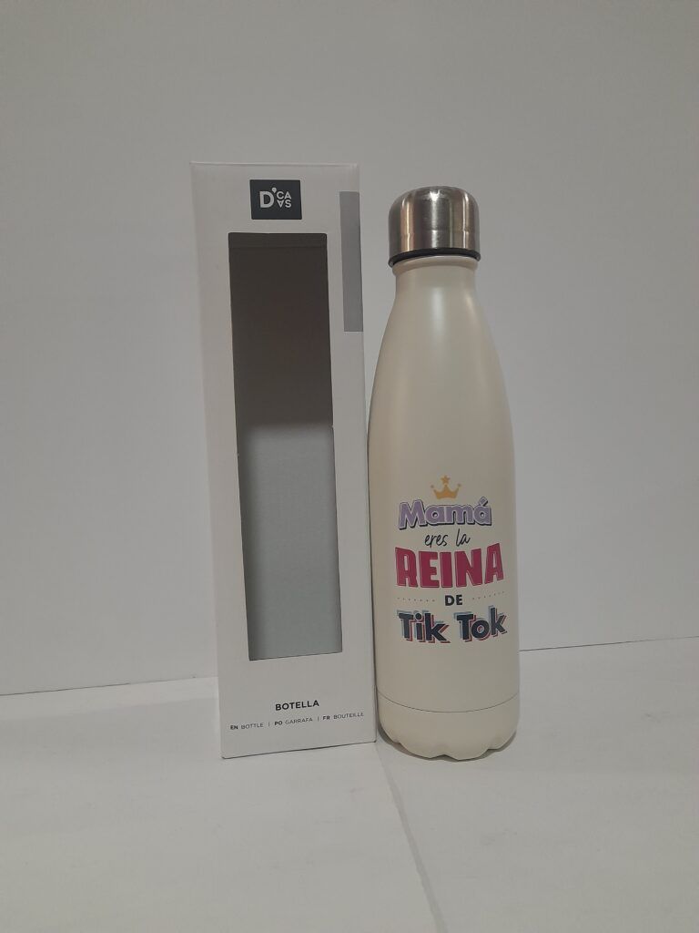 105645 BOTELLA INOX. MAMÁ D´CASA