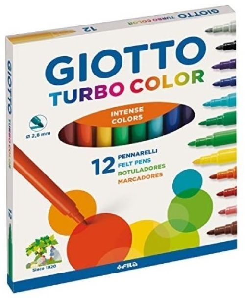 13153 ROTULADORES GIOTTO TURBOCOLOR 12 COLORES