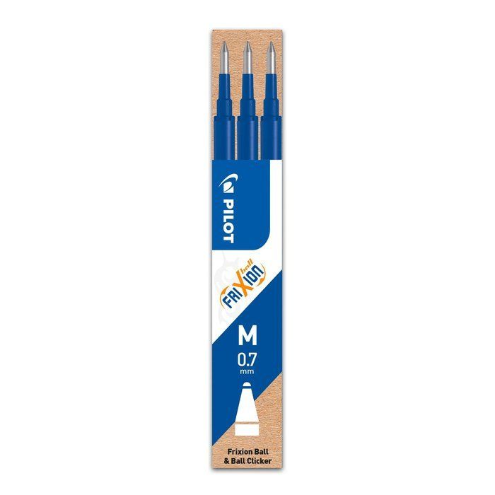50609 A RECAMBIO BOLIGRAFO BORRABLE PILOT AZUL ENVASE 3 UNIDADES