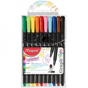 58639 ROTULADOR GRAPH PEPS 10 COLORES MAPED