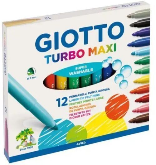 8400 ROTULADORES GIOTTO TURBO MAXI 12 COLORES
