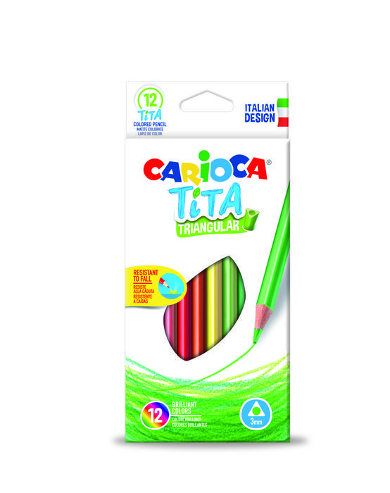 94795 LAPICES CARIOCA TITA TRIANGULAR 12 COLORES