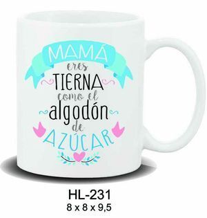97203 4 TAZA CON MENSAJE MAMÁ