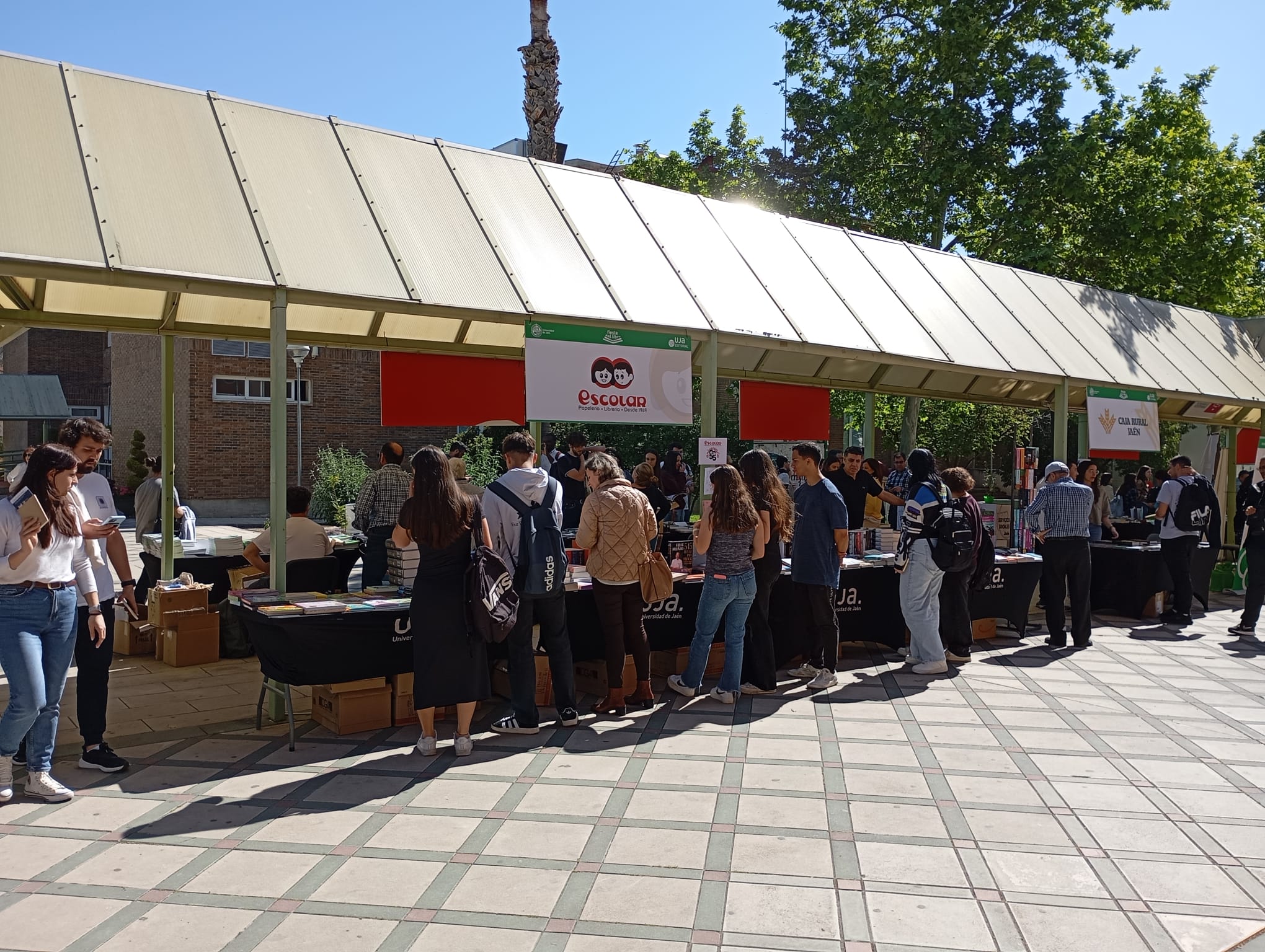 Feria del Libro en la Universidad de Jaén.