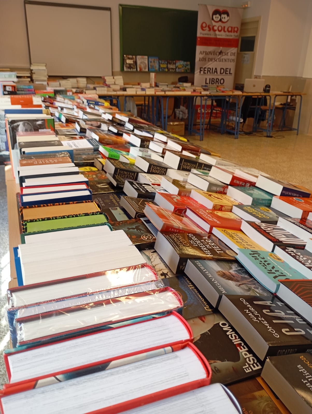 Feria del LIbro en el IES Miguel Sánchez López de Torredelcampo.