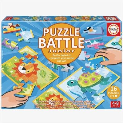 120443 BATALLA DE PUZZLE JUNIOR ANIMALES EDUCA