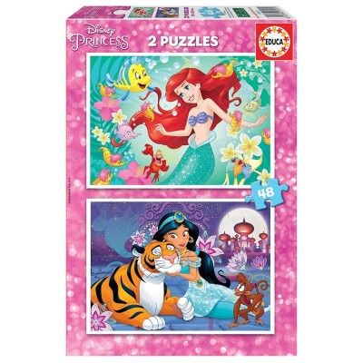 120446 PUZZLE EDUCA 2X48 ARIEL+JASMIN