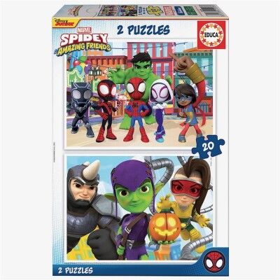 120448 PUZZLE EDUCA 2X20 SPIDEY AND FRIENDS