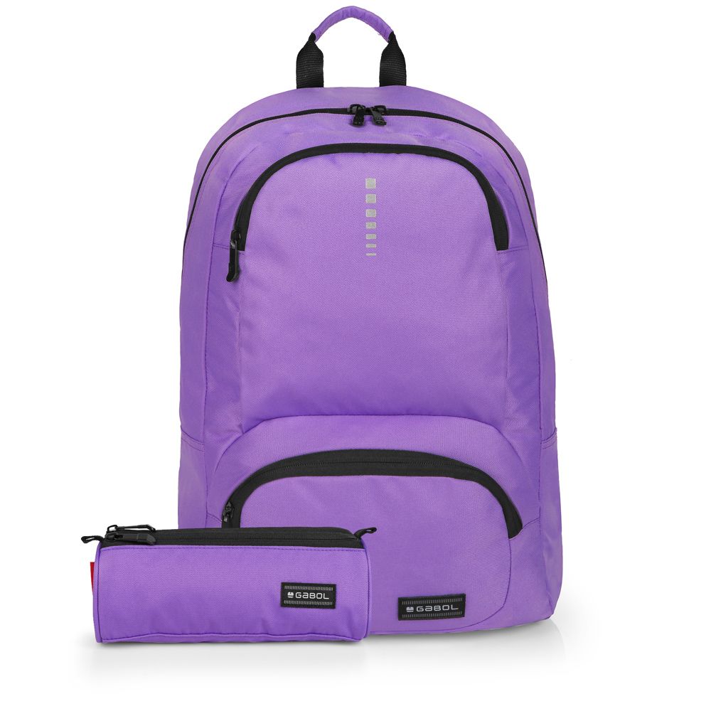 120901 MOCHILA + PORTATODO GABOL GLOBAL LILA
