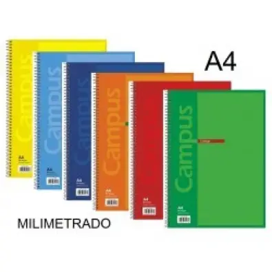 121400 BLOC A4 MILIMETRADO 2 MM 80H. CAMPUS
