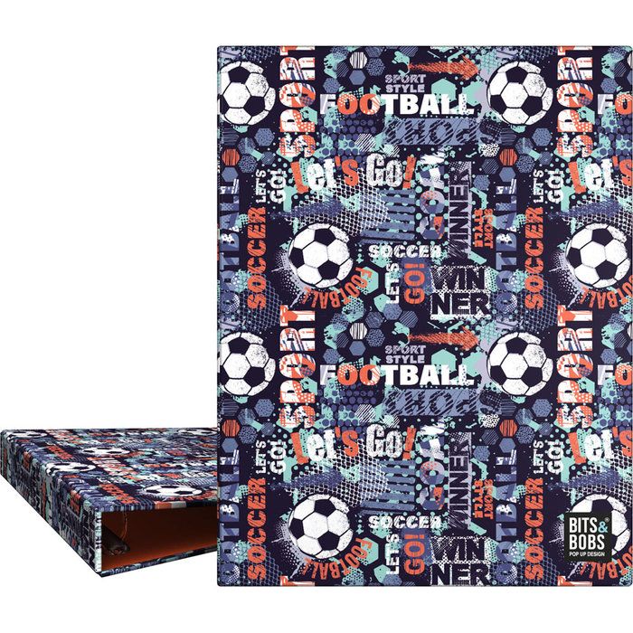 121650 CARPETA A5 FORRADA 4 ANILLAS 20MM BITS&BOBS WIN GRAFOPLAS