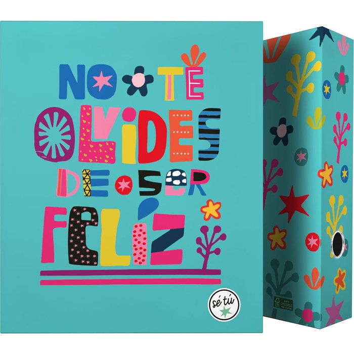 121656 CARPETA A4 4ANILLAS, 40MM SE TU SE FELIZ GRAFOPLAS