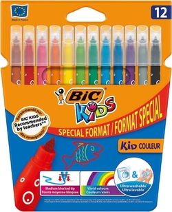 68657 ROTULADORES BIC KIDS 12 COLORES