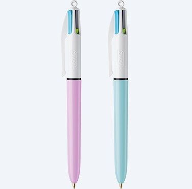78109 BOLIGRAFO BIC 4 COLORES PASTEL.