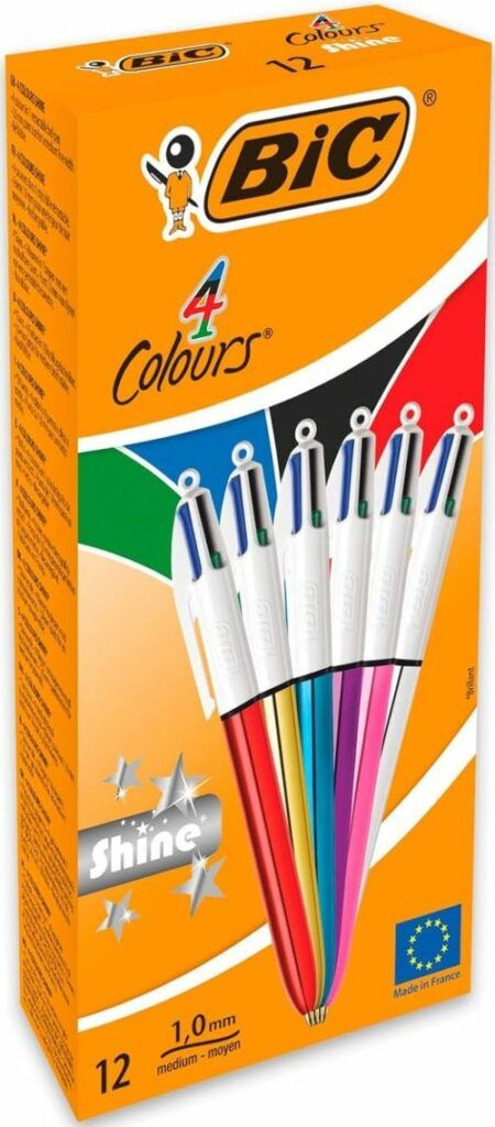 83812 BOLIGRAFO BIC 4 COLORES METALIZADOS