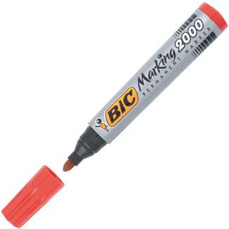 87560 R ROTULADOR PERMANENTE BIC MARKING 2000 ROJO