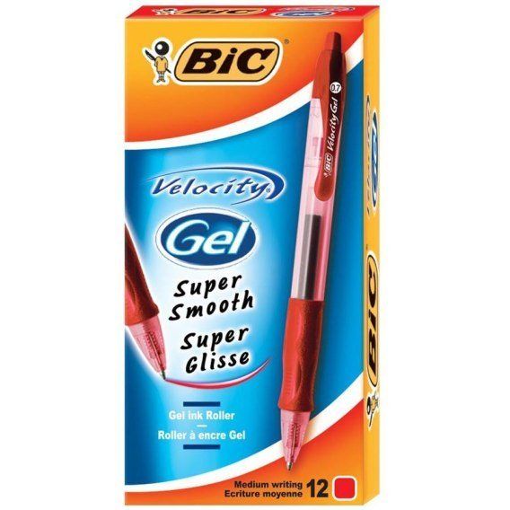 89457 R BOLIGRAFO GEL VELOCITY ORIGINAL BIC ROJO