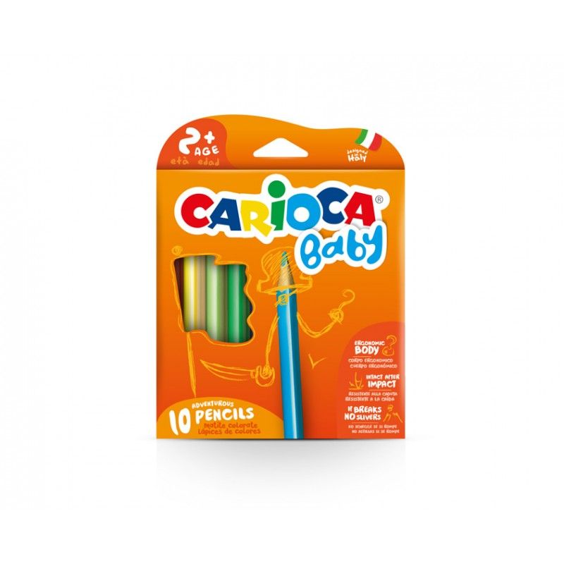 121549 LAPICES COLORES CARIOCA BABY 1O COLORES
