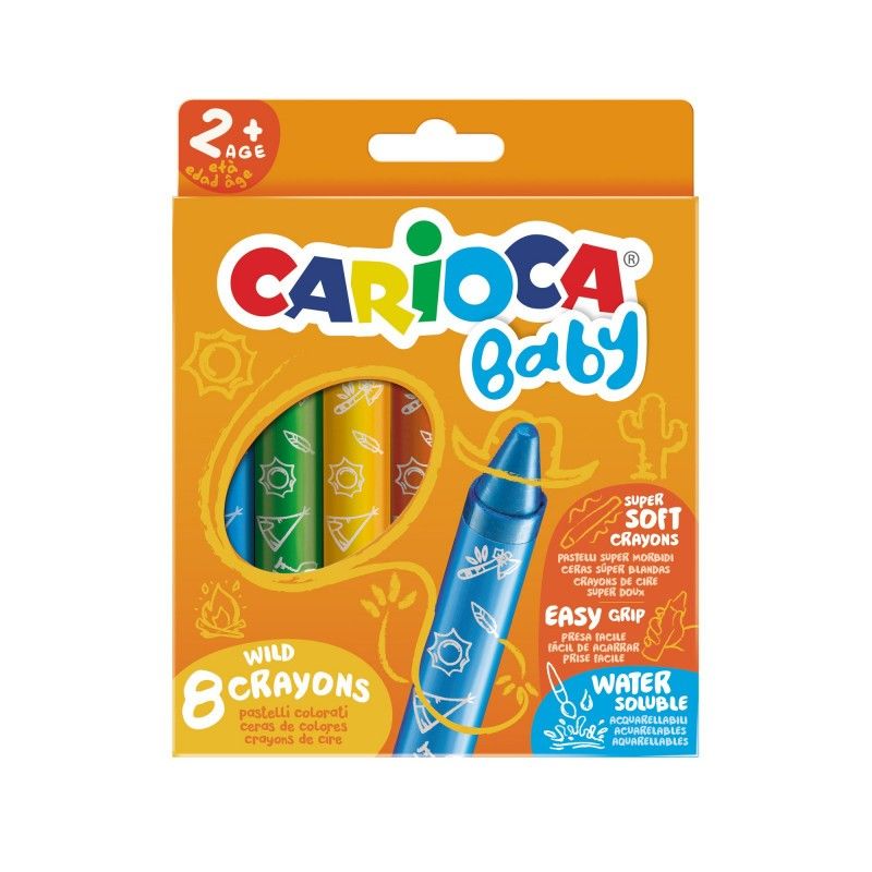 121550 CERAS DE COLORES CARIOCA BABY CAJA DE