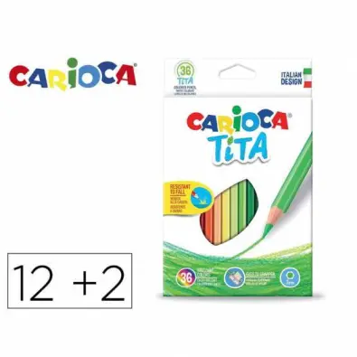 121554 LAPICES DE COLORES TITA 12+2 CARIOCA