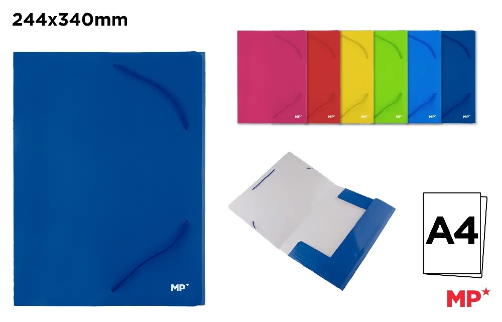 121580 CARPETA CARTÓN REFORZADO SOLAPAS COLORES