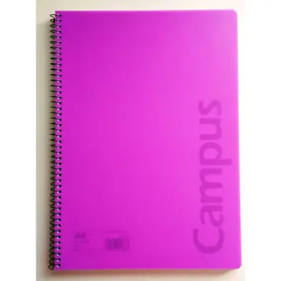 121806 BLOC A4 LISO 90 GRAMOS PASTA PLASTICO 80H. CAMPUS