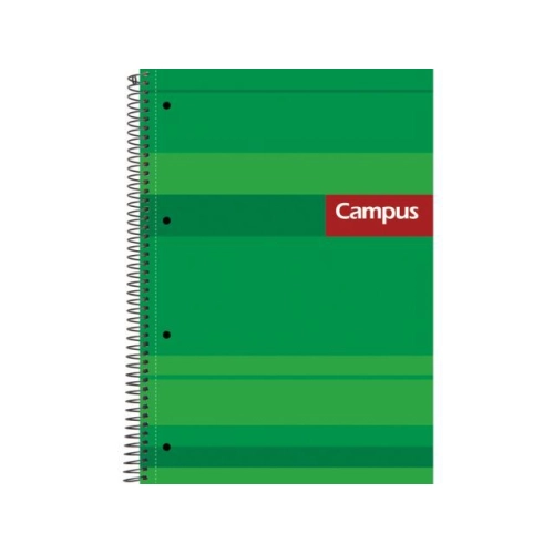 121811 BLOC A5 MICROPERFORADO CUADRICULA 5 MM BANDA COLOR 160 HOJAS CAMPUS