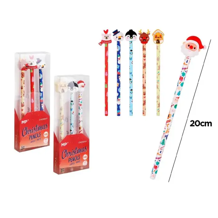 110445 SET 3 LAPICES NAVIDEÑOS MP
