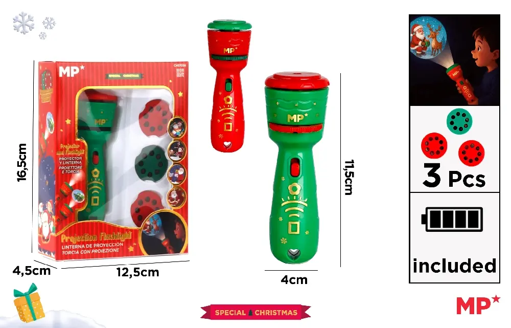 112953 LINTERNA PROYECTOR NAVIDEÑO MP