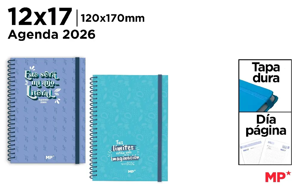 122410 AGENGA 2026 12X17 DIA PAGINA ESPIRAL ESTE SERA MI AÑO