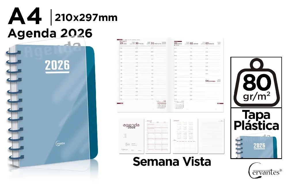 122429 AGENDA 2026 OFICINA A4 SEMANA VISTA ESPIRAL