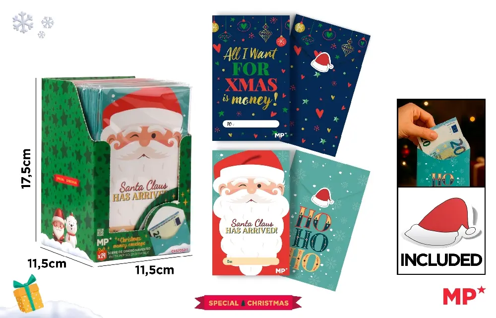 122956 PACK 2 SOBRES REGALO NADIDEÑOS MP