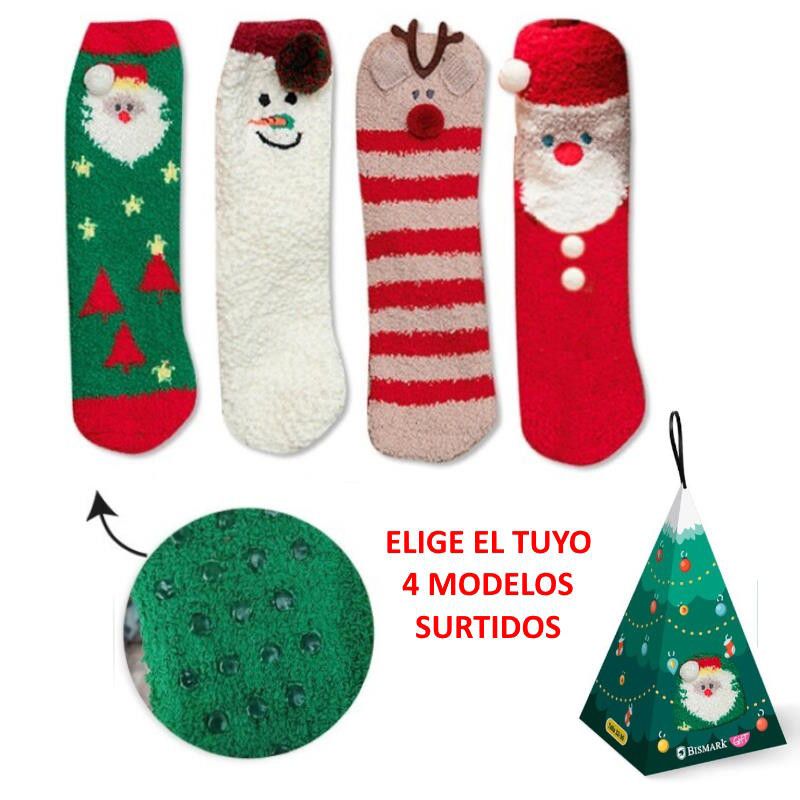 123129 CALCETINES NAVIDAD NIÑOS EN CAJA BISMARK