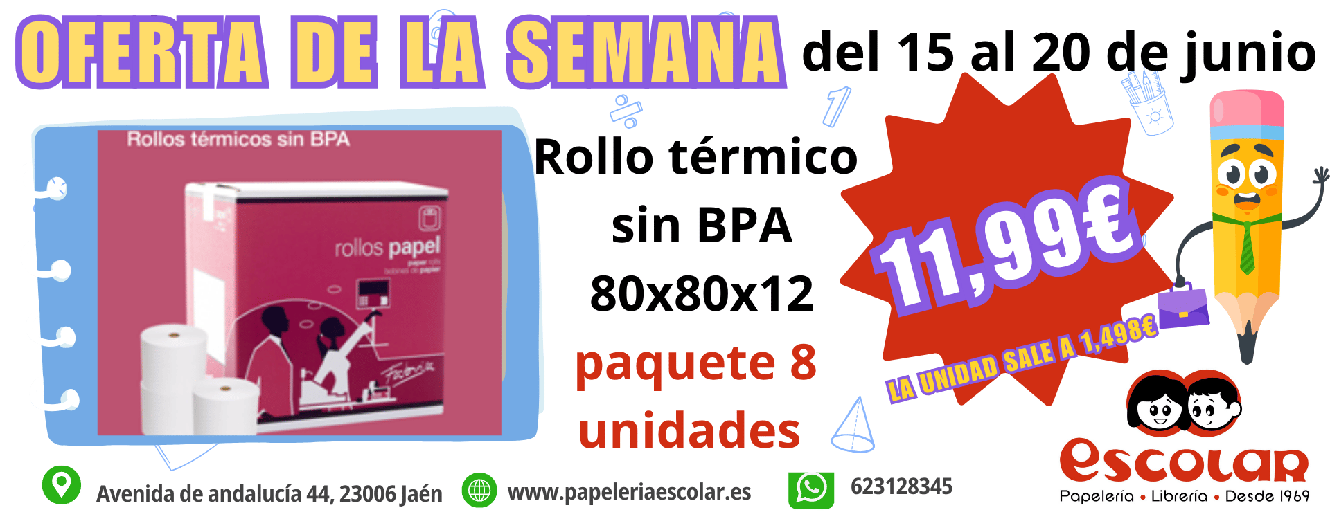 15. W OS Rollo térmico